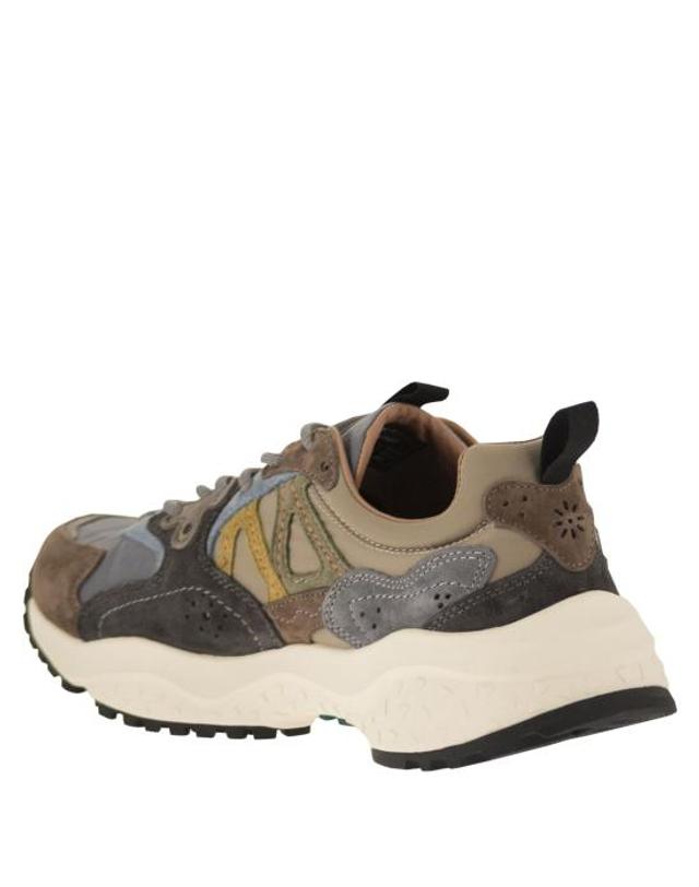 플라워 마운틴 [해외직구] 26FW 플라워 마운틴 스니커즈 2019507 GREY BROWN 착용컷
