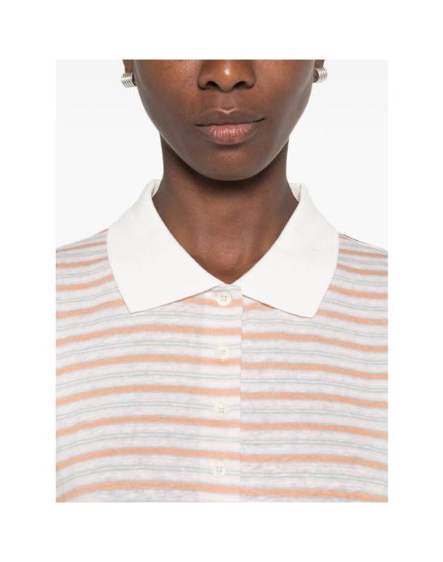 프레임 [해외직구] 26FW 프레임 폴로 티셔츠 WE26JKT016 PKSM NEUTRALS ORANGE 착용컷