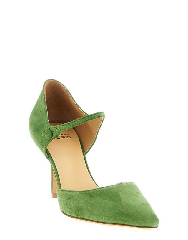 프란체스코루쏘 [해외직구] 25FW 프란체스코 루쏘 힐 펌프스 FR323360BM GREEN 착용컷