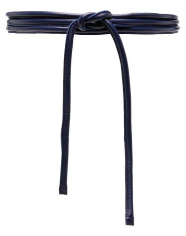 [해외직구] 24FW 펄링바이지아니 레귤러 벨트 CINTURAFILONAPPANAVY Blue