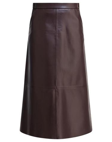 [해외직구] 25FW 펄링바이지아니 미디 스커트 GWENDANAPPA GLOVEBORDEAUX Beige