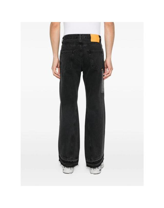 갤러리디파트먼트 [해외직구] 26SS 갤러리 디파트먼트 데님 팬츠 TWL 40103 BLACK BLACK GREY 착용컷
