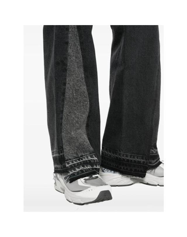 갤러리디파트먼트 [해외직구] 26SS 갤러리 디파트먼트 데님 팬츠 TWL 40103 BLACK BLACK GREY 착용컷
