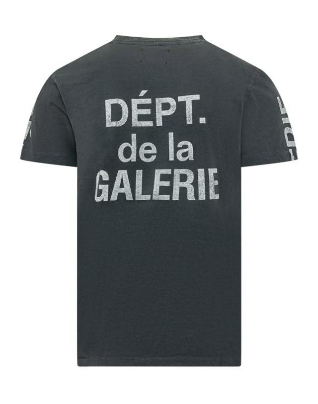 갤러리디파트먼트 [해외직구] 26SS 갤러리 디파트먼트 반팔 티셔츠 TOP038 WASHEDBLACK WASHED BLACK 착용컷
