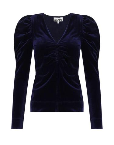 [해외직구] 23FW 가니 긴팔 티셔츠 T3698 707 34 Blue