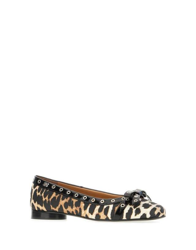가니 [해외직구] 25SS 가니 플랫 슈즈 S31094929 842 LEOPARD PRINT 착용컷