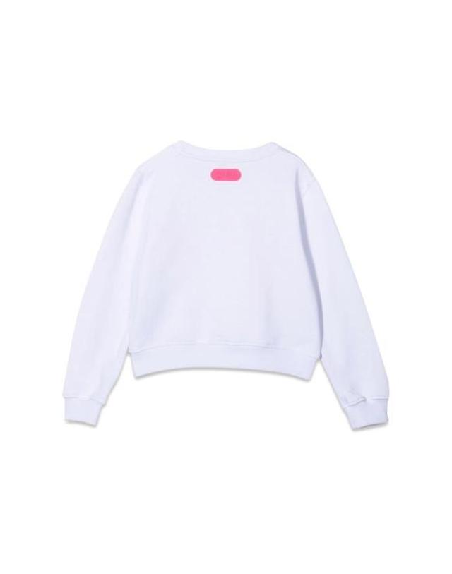 지씨디에스 [해외직구] 21FW 주니어 지씨디에스 풀오버 028653T 001 WHITE 착용컷