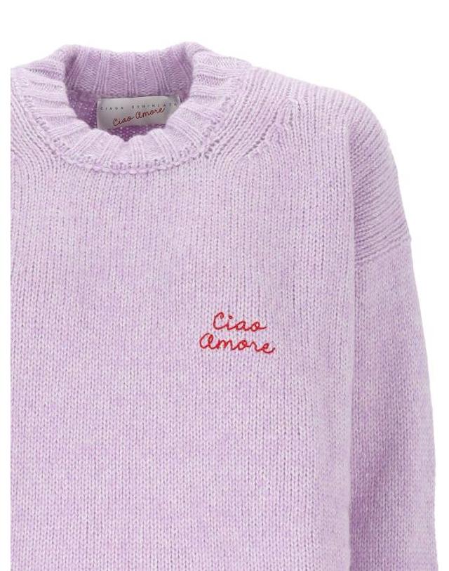 지아다 베닌카사 [해외직구] 25FW 지아다 베닌카사 스웨터 F25MM1218 16 Lilac 착용컷