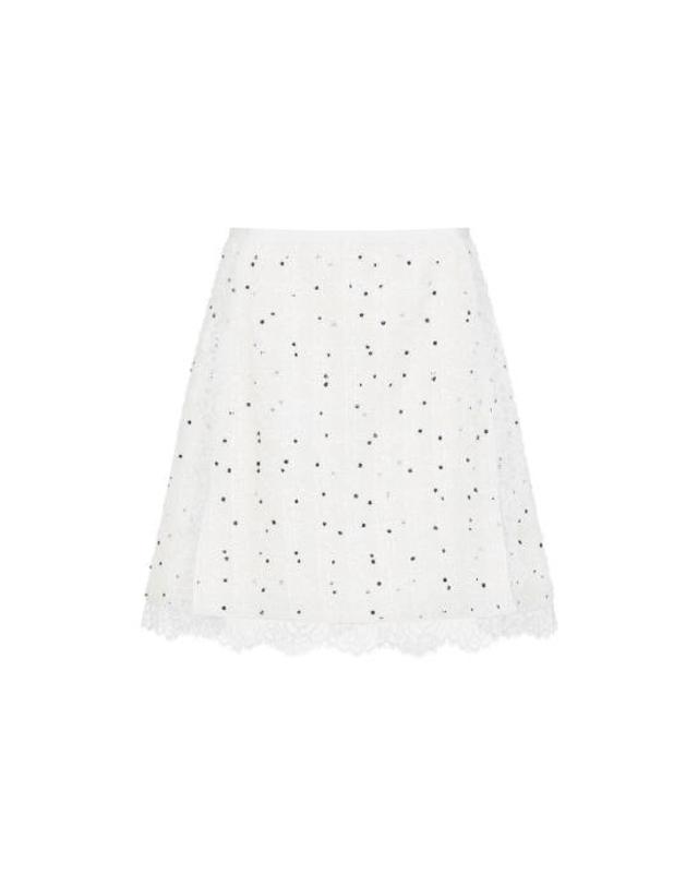 지암바티스타 발리 [해외직구] 25FW 지암바티스타 발리 숏 스커트 25FWPVCA2041 28LIN M019 IVORY 착용컷