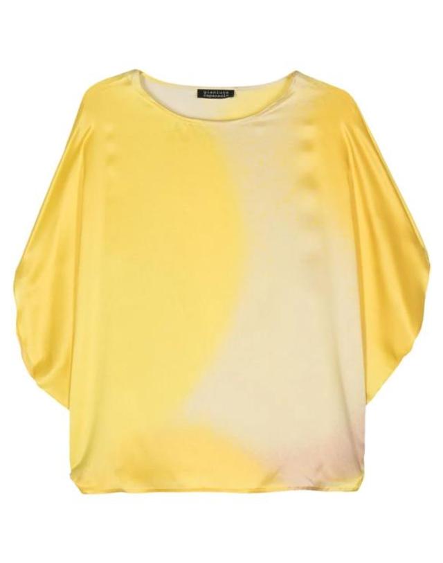 지안루카카파놀로 [해외직구] 24SS 지안루카카페놀로 반팔 티셔츠 24ET575200 18 YELLOW ORANGE 착용컷
