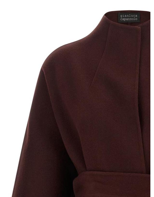 지안루카카파놀로 [해외직구] 26FW 지안루카카페놀로 트렌치 코트 26IML3562006627 Bordeaux 착용컷