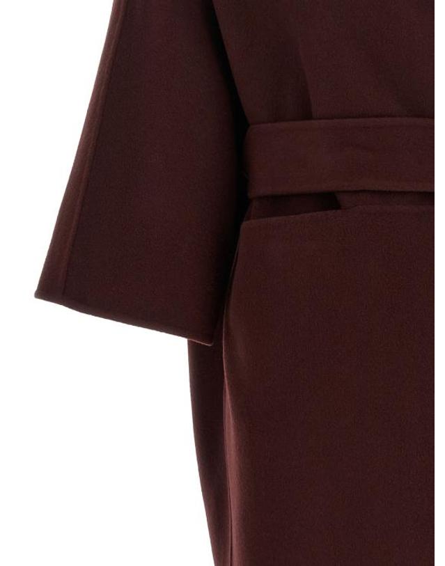 지안루카카파놀로 [해외직구] 26FW 지안루카카페놀로 트렌치 코트 26IML3562006627 Bordeaux 착용컷