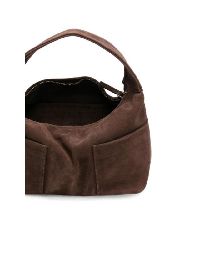 지마구아스 [해외직구] 26FW 기마구아스 토트백 MINI SACCO SUEDE BROWN 착용컷