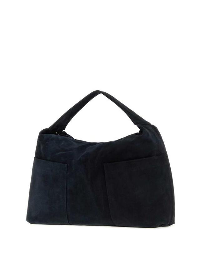 지마구아스 [해외직구] 26FW 기마구아스 토트백 MAXISACCOBAGSUEDE NAVYBLUE 착용컷