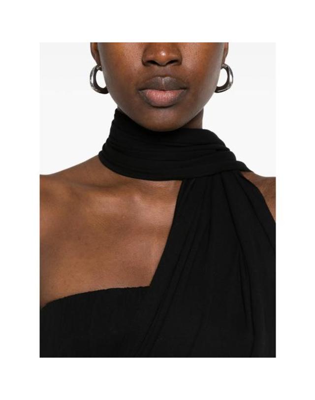 지마구아스 [해외직구] 26FW 기마구아스 블라우스 SCARF TOP BLACK 착용컷