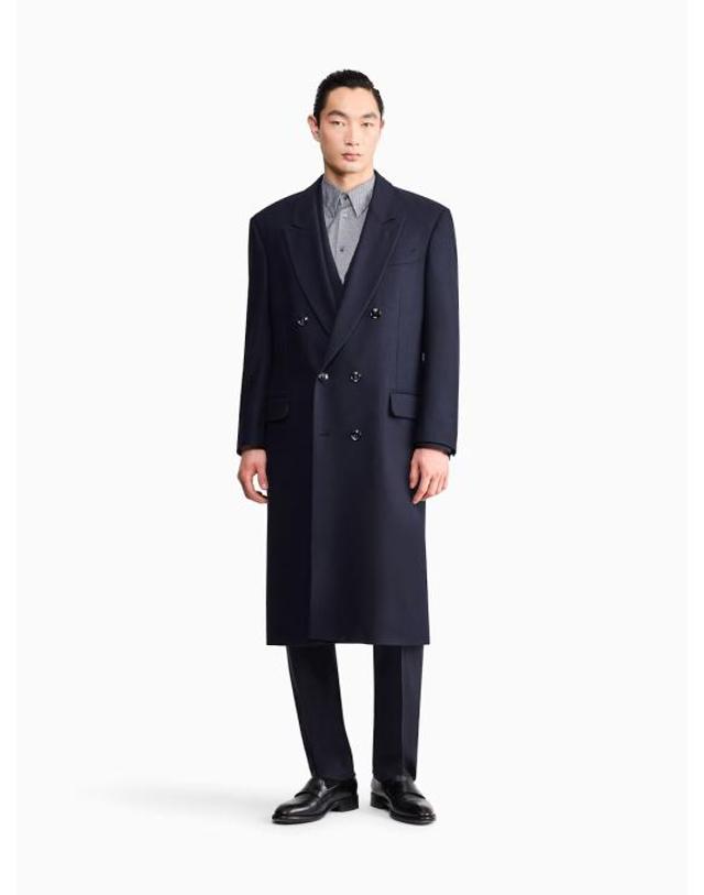 조르지오 아르마니 [해외직구] 26FW 조르지오 아르마니 자켓 GM004489TE23872 UB115 BLUE 착용컷