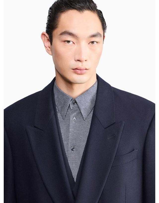 조르지오 아르마니 [해외직구] 26FW 조르지오 아르마니 자켓 GM004489TE23872 UB115 BLUE 착용컷