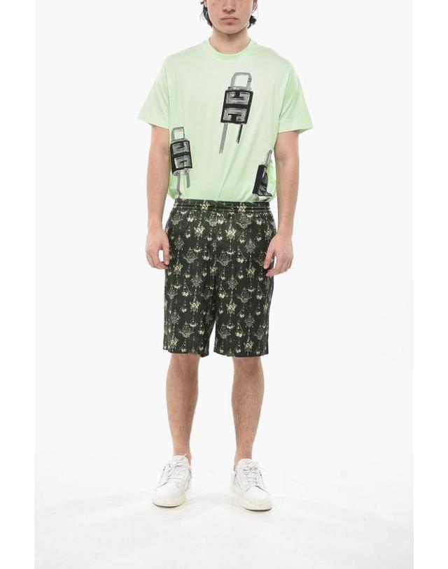 지방시 [해외직구] 지방시 숏팬츠 BM51FU15S4 301 Military Green 착용컷