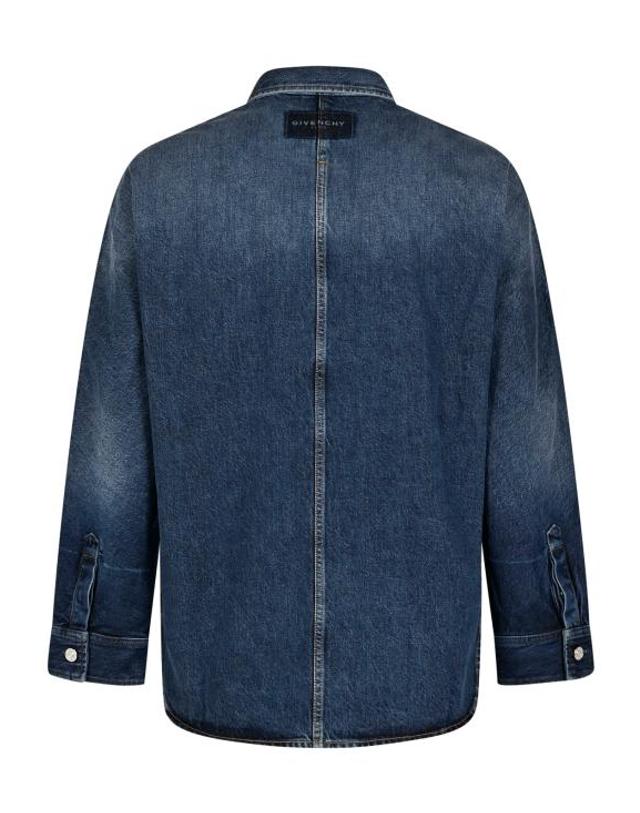 지방시 [해외직구] 26FW 지방시 데님 셔츠 BM61AL5YDS 053 GREY BLUE 착용컷