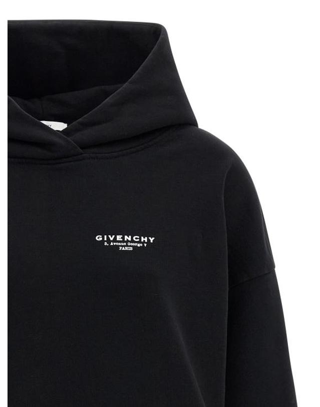 지방시 [해외직구] 25FW 지방시 후드 티셔츠 GI322926BM BLACK 착용컷