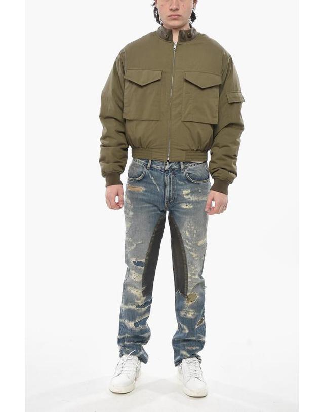 지방시 [해외직구] 지방시 봄버 자켓 BM016L15EF 306 Military Green 착용컷