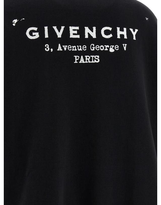지방시 [해외직구] 25FW 지방시 후드 티셔츠 GI322926BM BLACK 착용컷