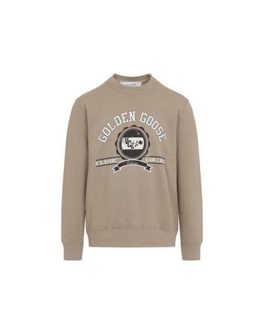[해외직구] 25FW 골든구스 앞면 프린트 코튼 스웨트셔츠 GMP01223P00214415200 NUDE NEUTRALS