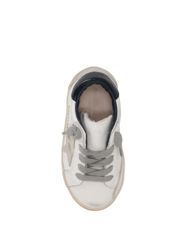 골든구스 [해외직구] 26FW 주니어 골든구스 스니커즈 GJF00102F000414 10303 WHITE ICE NAVY BLUE 착용컷