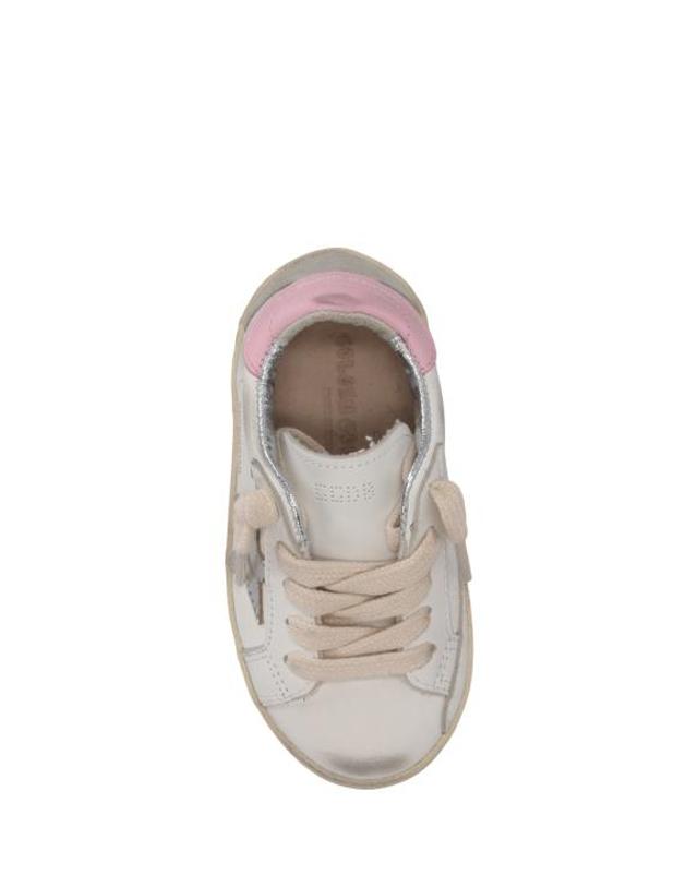 골든구스 [해외직구] 26FW 주니어 골든구스 스니커즈 GJF00102F004662 11531 WHITE SILVER ICE ORCHID PINK 착용컷