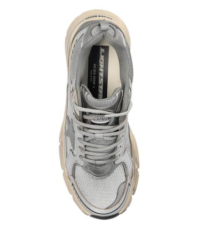 골든구스 [해외직구] 26SS 골든구스 라이트스타 스니커즈 GWF00724F007843 60320 GREY SILVER BLACK 착용컷