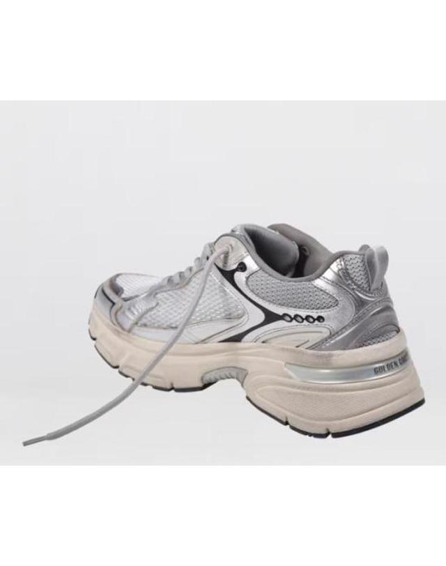 골든구스 [해외직구] 26SS 골든구스 라이트스타 스니커즈 GWF00724F007843 60320 GREY SILVER BLACK 착용컷