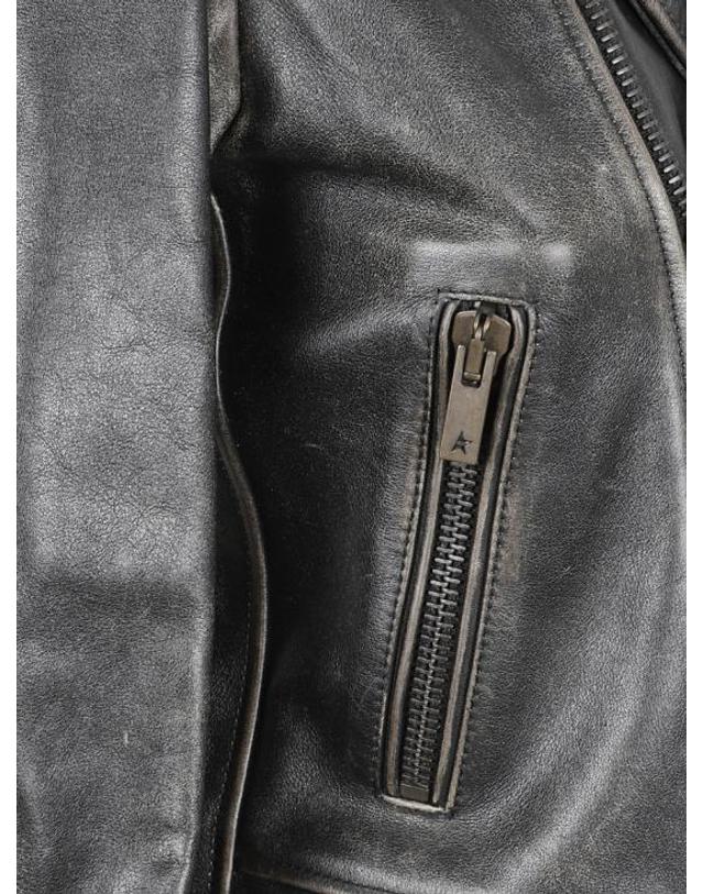 골든구스 [해외직구] 26SS 골든구스 바이커 자켓 GWP00848P00064790100 Grey 착용컷