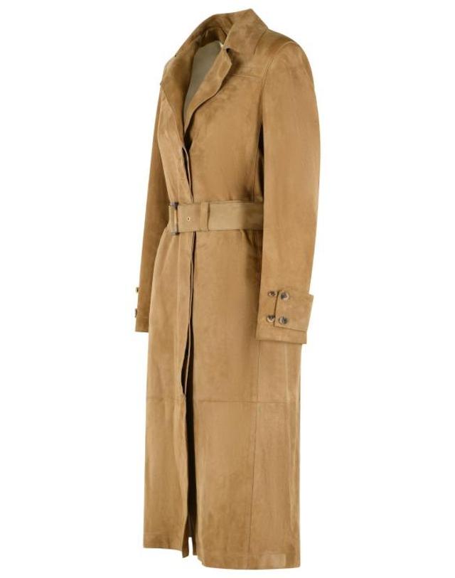 골든구스 [해외직구] 26SS 골든구스 트렌치 코트 GWP02565 P00230315155 Beige 착용컷