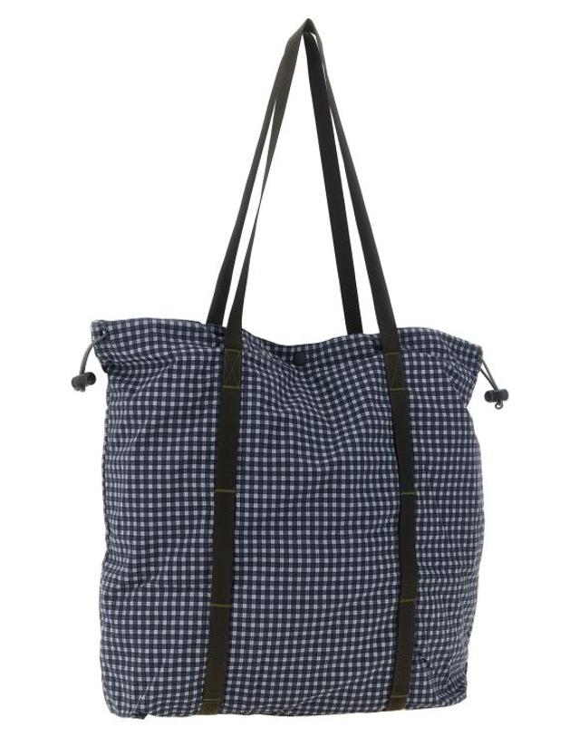그라미치 [해외직구] 26FW 그라미치 숄더백 G6FA071NAVYCHECK Blue 착용컷