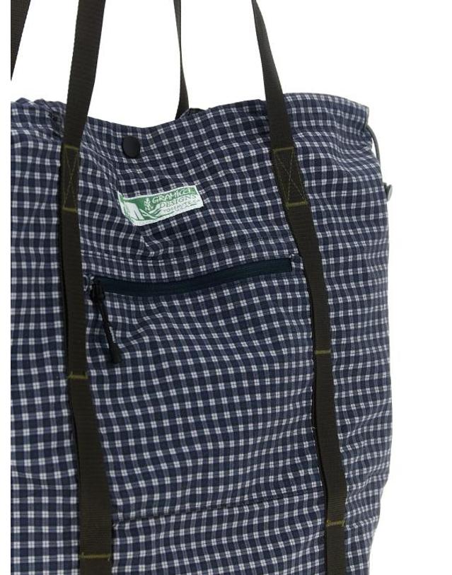 그라미치 [해외직구] 26FW 그라미치 숄더백 G6FA071NAVYCHECK Blue 착용컷