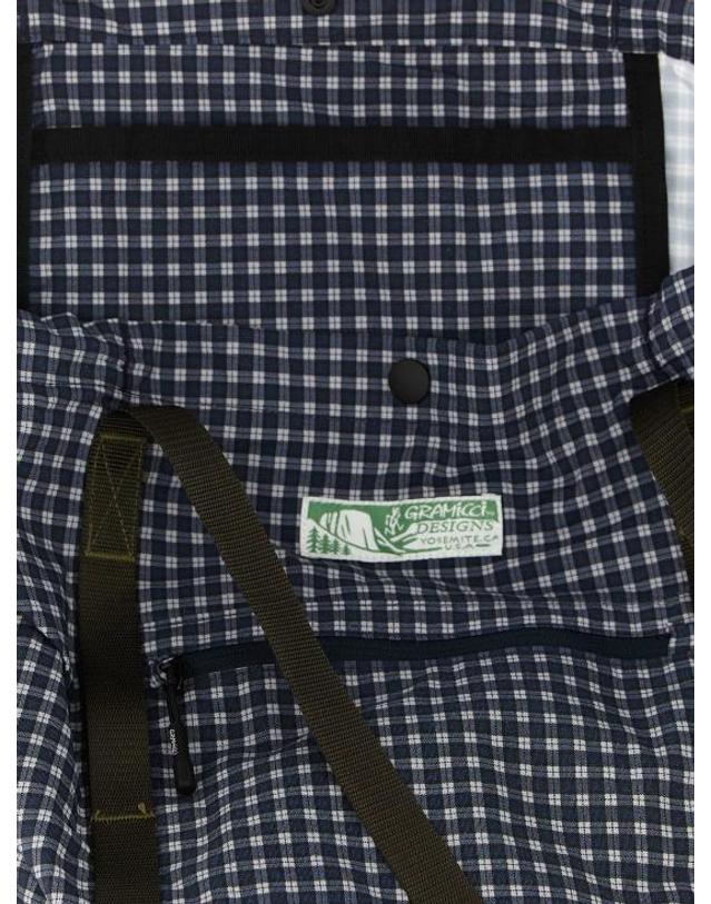 그라미치 [해외직구] 26FW 그라미치 숄더백 G6FA071NAVYCHECK Blue 착용컷