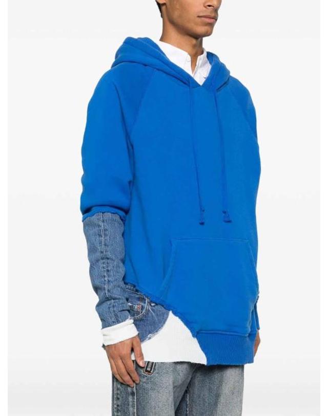 그렉로렌 [해외직구] 23FW 그렉로렌 후드 티셔츠 GM307MEDIUM Blue 착용컷