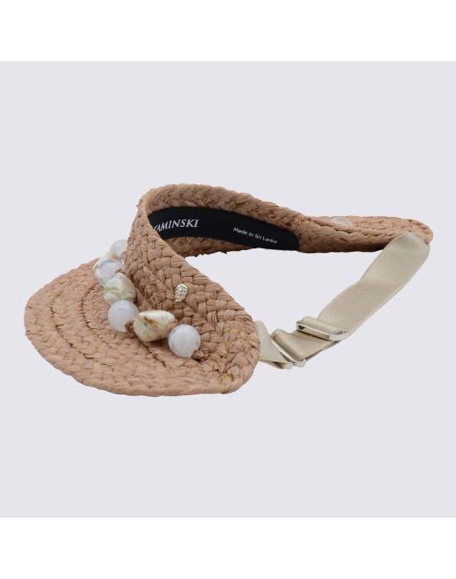 헬렌카민스키 [해외직구] 25SS 헬렌카민스키 썬캡 HAT51912 NOUGAT NATURAL Beige 착용컷