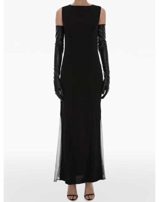 헬무트 랭 [해외직구] 24SS 헬무트랭 롱 원피스 N09HW607001 Black 착용컷