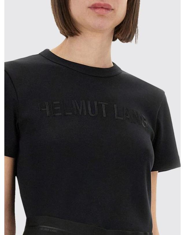 헬무트 랭 [해외직구] 25FW 헬무트랭 반팔 티셔츠 O06HW505 001 Black 착용컷