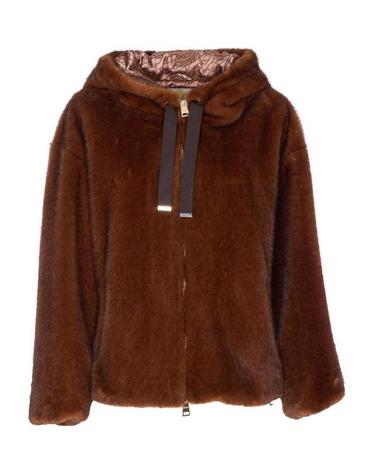 [해외직구] 26FW 에르노 멜란지 얼터너티브 밍크 퍼 보머 자켓 GI000318D127398800 BROWN