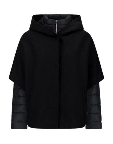 [해외직구] 25FW 에르노 펠트 울  울트라라이트 나일론 리조트 케이프 PI00154DR333729300 Black
