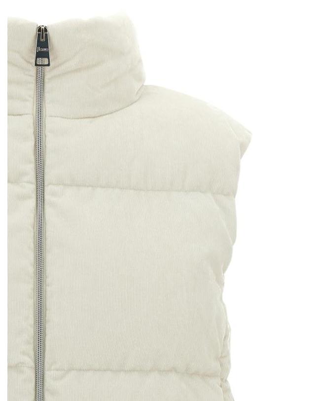 에르노 [해외직구] 25FW 에르노 브라이트 코듀로이 리조트 베스트 PI00157DR127281985 White 착용컷