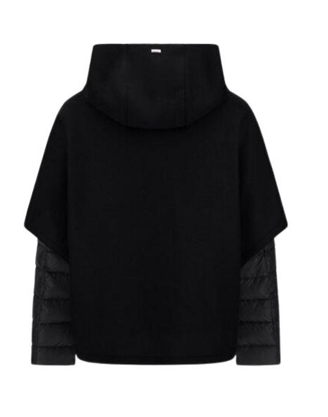 에르노 [해외직구] 25FW 에르노 펠트 울 울트라라이트 나일론 리조트 케이프 PI00154DR 333729300 Black 착용컷