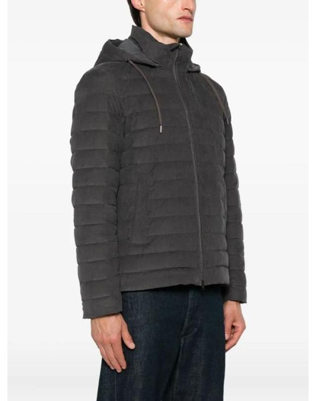 에르노 [해외직구] 25FW 에르노 라이트 코듀로이 리조트 다운 자켓 PI00105UR13265 9487FERRO 착용컷