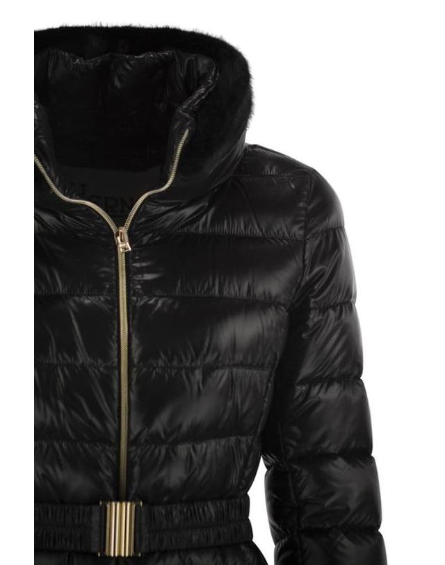 에르노 [해외직구] 25FW 에르노 클라우디아 쇼트 다운 자켓 PI0485DICM0512017Z 9300 BLACK 착용컷