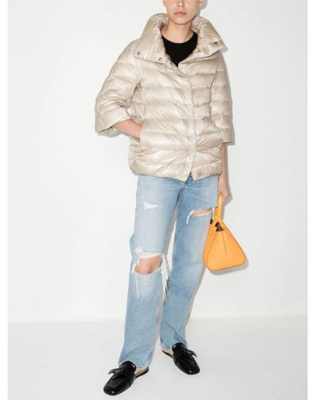 에르노 [해외직구] 26FW 에르노 아민타 케이프 PI0043DIC12017Z 1985 NUDE NEUTRALS 착용컷