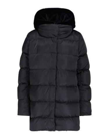 [해외직구] 26FW 에르노 새틴  뉴 레이디 퍼 A셰이프 다운 자킷 PI001934D 12170Z 9300 BLACK