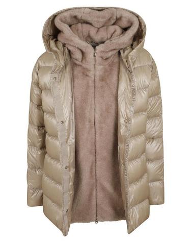 [해외직구] 26FW 에르노 밍크 퍼 이펙트 파카 재킷 PI002312D 12017Z Neutrals