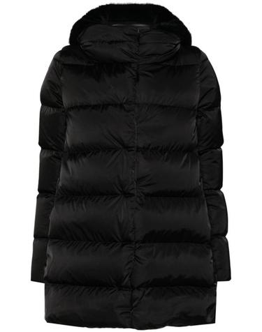 [해외직구] 26FW 에르노 새틴  뉴 레이디 퍼 A셰이프 다운 자킷 PI001934D 12170Z 9300 NERO